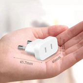 1 vnt Universalus ES kištuko adapteris kelioninis adapteris CN US To Euro Juoda/balta Maitinimo adapteris Elektros kištukas Keitiklis Kištukiniai lizdai