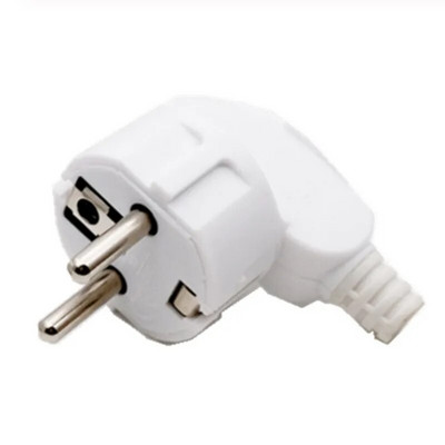 1db EU European Round 2 tűs AC táp dugós dugó újrahuzalható aljzat kimenet adapter adapter adapter hosszabbító kábel csatlakozó