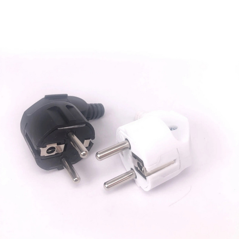 1db EU European Round 2 tűs AC táp dugós dugó újrahuzalható aljzat kimenet adapter adapter adapter hosszabbító kábel csatlakozó