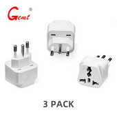 Brazília Dél-Afrika utazási dugaszadapter Földelt univerzális N típusú dugaszadapter BR-US-adapter - Ultra kompakt Brazília déli részére