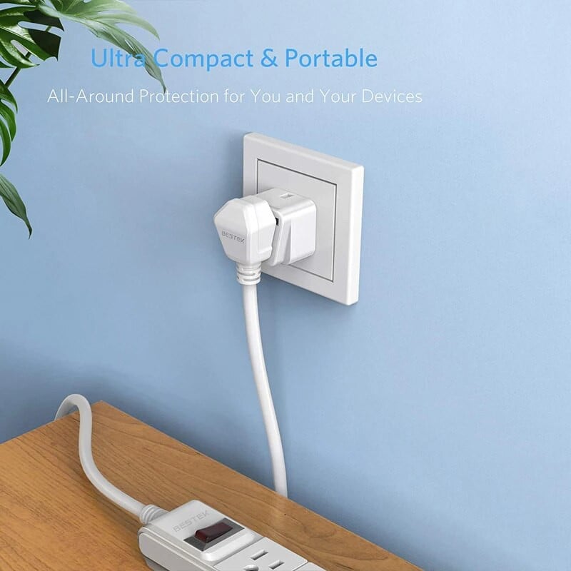 Brazília Dél-Afrika utazási dugaszadapter Földelt univerzális N típusú dugaszadapter BR-US-adapter - Ultra kompakt Brazília déli részére