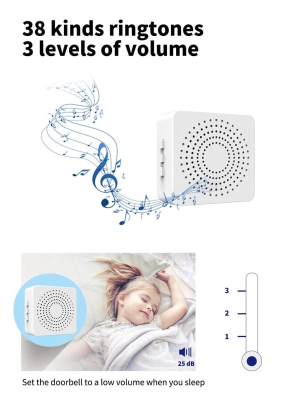 433 durų skambutis belaidis namų vilos išmanusis nuotolinio valdymo pultelis