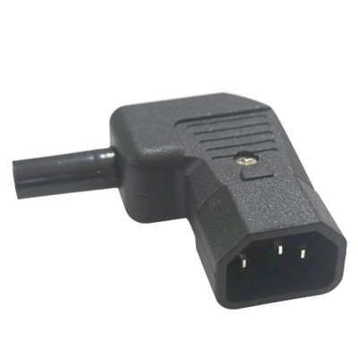 C13/C14 maitinimo kištukas, 90 laipsnių kampu IEC 320 C13 moteriškas kištukas AC 10A / 250V maitinimo laido / kabelio jungtis