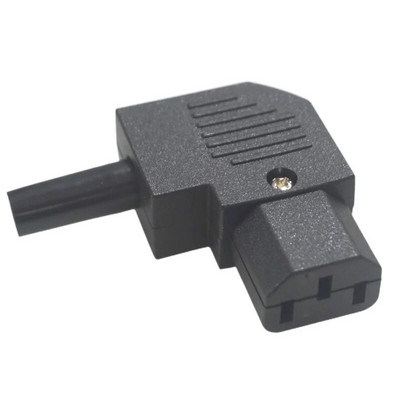 C13/C14 maitinimo kištukas, 90 laipsnių kampu IEC 320 C13 moteriškas kištukas AC 10A / 250V maitinimo laido / kabelio jungtis