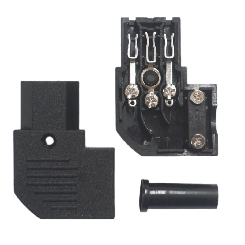 Βύσμα τροφοδοσίας C13/C14, Γωνία 90 μοιρών IEC 320 C13 Θηλυκό βύσμα AC 10A / 250 V Σύνδεσμος καλωδίου/καλωδίου τροφοδοσίας