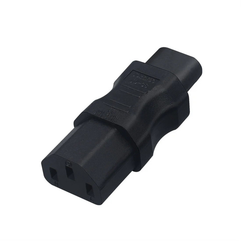 Adaptor de alimentare JORINDO IEC320 C8 mascul la C13 mamă, C13 la C8 sau C8 la C13, mufă de conversie de putere cu 2 pini masculin la 3 orificii