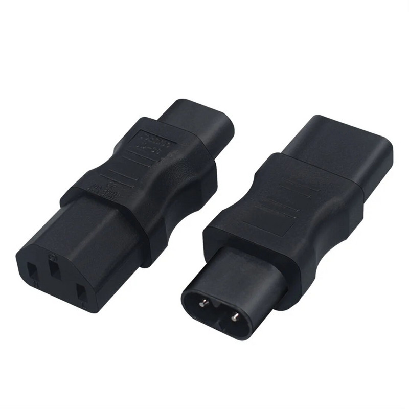 Adaptor de alimentare JORINDO IEC320 C8 mascul la C13 mamă, C13 la C8 sau C8 la C13, mufă de conversie de putere cu 2 pini masculin la 3 orificii