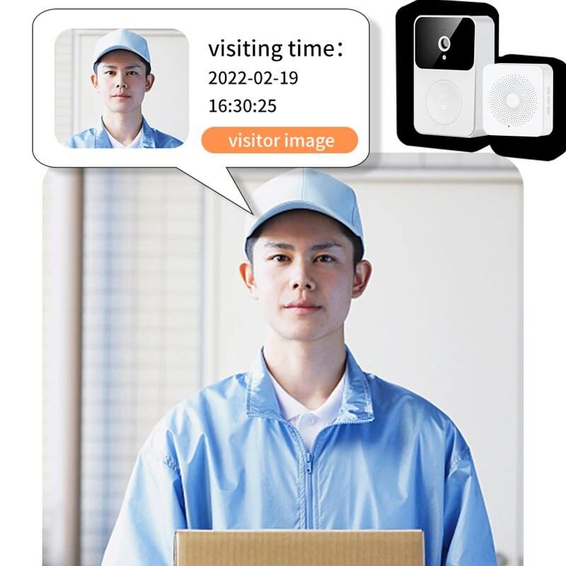 X9 Smart WiFi Video Sonerie Cameră Audio Interfon Viziune de noapte Produs pentru uși fără fir Securitate la domiciliu