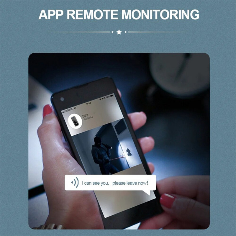 Bežično zvono za vrata Pametno daljinsko video zvono za vrata Inteligentna kamera za vizualno zvono s HD noćnim vidom WiFi punjiva sigurnost