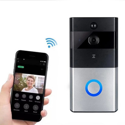 Hot TTKK videó csengő Smart Wireless Wifi biztonsági ajtócsengő vizuális felvétel otthoni monitor Éjjellátó kaputelefon kaputelefon