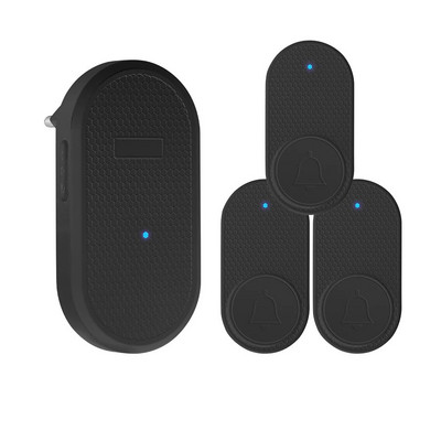 Bezvadu viedais durvju zvans, laipni lūdzam mājās, drošības signalizācija, 32 dziesmas, 4 līmeņi, regulējams skaļums, vienkārša uzstādīšana