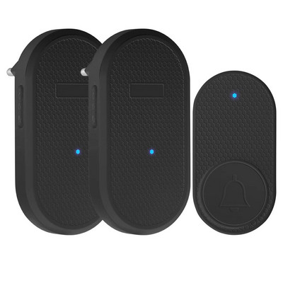 Bezvadu viedais durvju zvans, laipni lūdzam mājās, drošības signalizācija, 32 dziesmas, 4 līmeņi, regulējams skaļums, vienkārša uzstādīšana