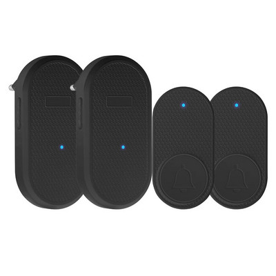 Bezvadu viedais durvju zvans, laipni lūdzam mājās, drošības signalizācija, 32 dziesmas, 4 līmeņi, regulējams skaļums, vienkārša uzstādīšana