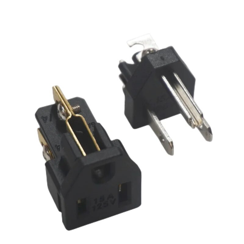 NEMMA 5-15P/5-15R 15A 125V tipo laidas amerikietiško matuoklio nuimamas kištukas Amerikietiško standarto maitinimo laido jungtis JAV kištukas