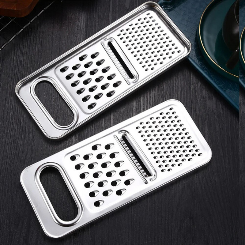 Trys viename nerūdijančio plieno daržovių vaisių pjaustyklės Daugiafunkcis bulvių citrinų sūrio trintuvas maisto smulkintuvas Virtuvės priedai