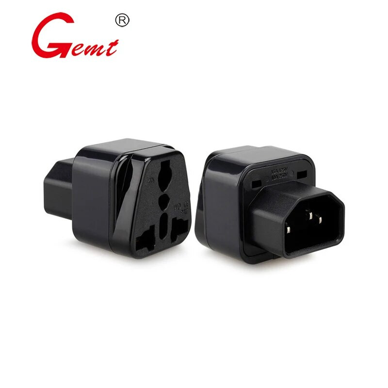 PDU konvertáló dugó UPS C14 Turn Socket Server IEC320-C14 Plug Converter UK USA AU Euro EU to IEC 320 Plug Travel Adapter