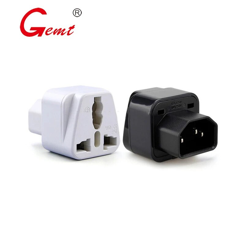 PDU konvertáló dugó UPS C14 Turn Socket Server IEC320-C14 Plug Converter UK USA AU Euro EU to IEC 320 Plug Travel Adapter