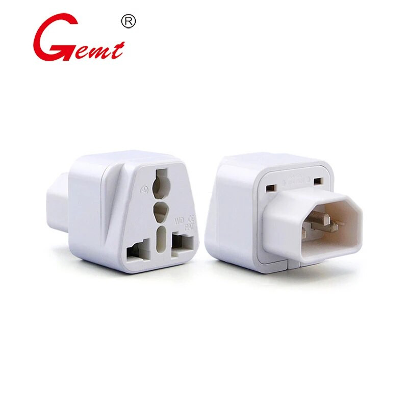 PDU konvertáló dugó UPS C14 Turn Socket Server IEC320-C14 Plug Converter UK USA AU Euro EU to IEC 320 Plug Travel Adapter