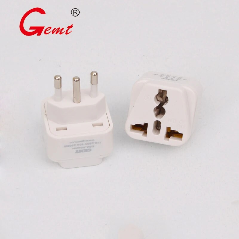 Universalus Brazilijos 3 kontaktų kištuko adapteris ES Europos JAV JK į Braziliją Kelioninis adapteris Elektrinis kištukas Maitinimo įkroviklio lizdas