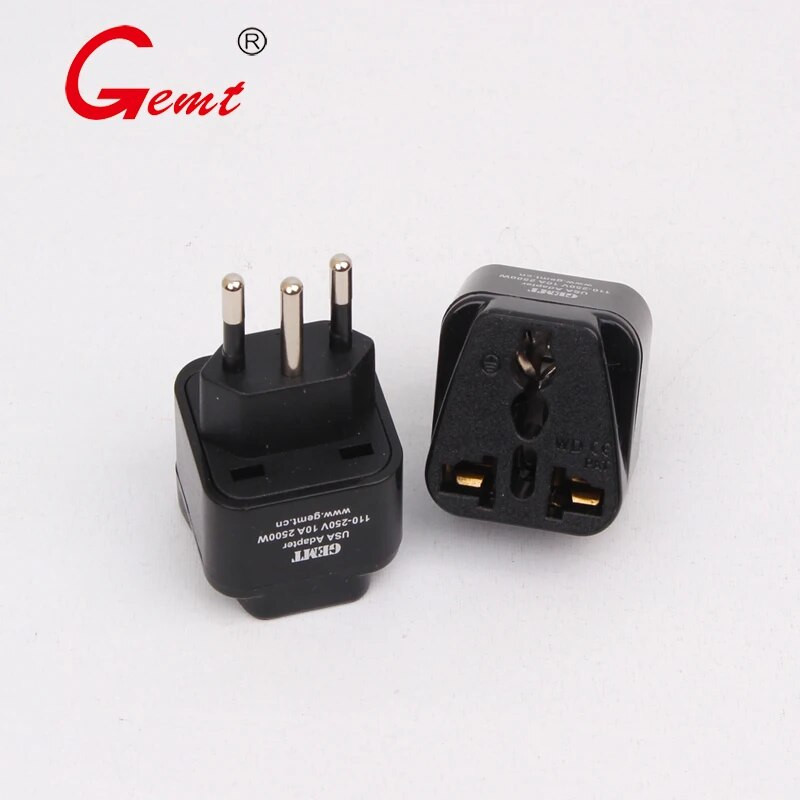 Universalus Brazilijos 3 kontaktų kištuko adapteris ES Europos JAV JK į Braziliją Kelioninis adapteris Elektrinis kištukas Maitinimo įkroviklio lizdas
