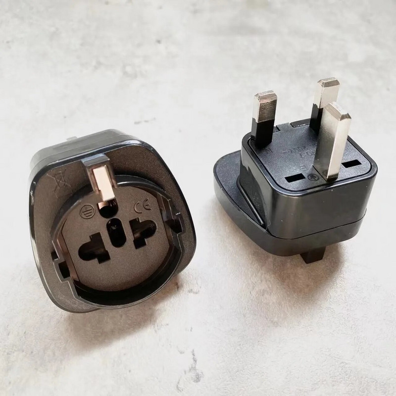 3 kontaktų JK ir ES kištuko adapteris kintamosios srovės maitinimo kištukas su įžemintu universaliu kelioninio maitinimo įkroviklio adapteriu JK KIŠTUKAS