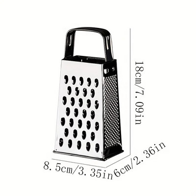 PLYS 4 šonų dėžės trintuvė nerūdijančio plieno daržovių trintuvė Daugiafunkcinė bulvių imbiero trintuvė sūrio pjaustyklė rankinis maisto smulkintuvas