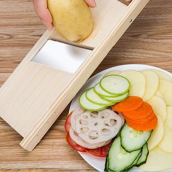 Дървена резачка за зеленчуци и корейски моркови Лек подарък за кухненски инструмент
