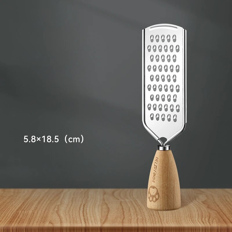 WORTHBUY daugiafunkcinė daržovių vaisių trintuvė su neslystančia medine rankena Rankinė šokolado pjaustyklė sūrio trintuvė virtuvės įrankiai