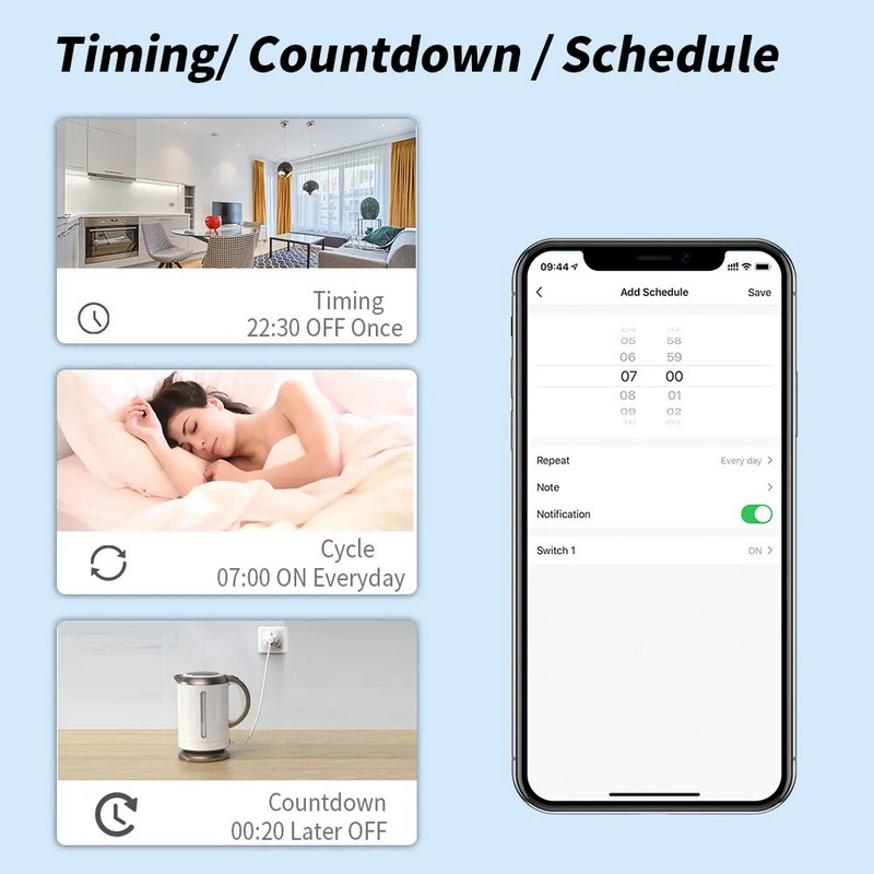 EU WiFi išmanusis kištukas veikia su Homekit Tuya 16A Mini Power Outlet namų prietaisu Smart Socket valdymas balsu, skirtas Siri Alexa Google