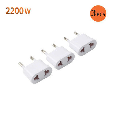 USA–EL Euroopa pistik toiteadapter Valge reisitoitepistiku adapter, muundaja seinalaadija pistik