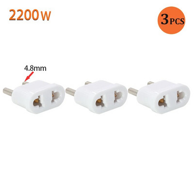 USA–EL Euroopa pistik toiteadapter Valge reisitoitepistiku adapter, muundaja seinalaadija pistik