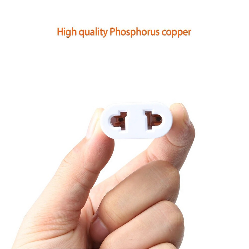 USA–EL Euroopa pistik toiteadapter Valge reisitoitepistiku adapter, muundaja seinalaadija pistik