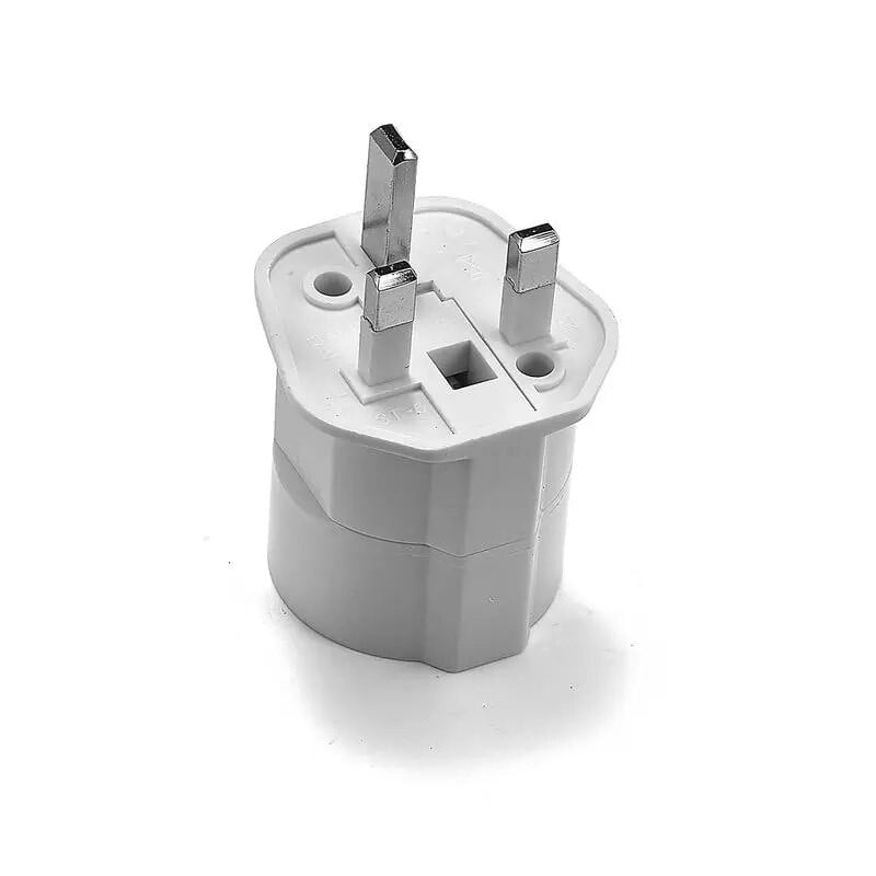 Europos ES į JK kištuko adapteris Standartinis Euro Schuko 250V 2 apvalus kištukas į JK 3 kontaktų kelioninis maitinimo adapteris elektros lizdas