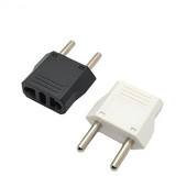 Juoda Balta Universalus Rusija Korėja Europos kištukas Mini JAV į ES keitiklis 4.8mm 6A kintamosios srovės elektros Euro Travel Plug Adapter 125V 250V