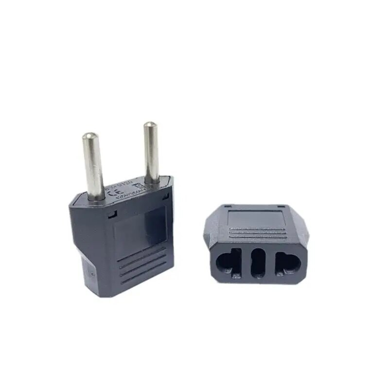 Juoda Balta Universalus Rusija Korėja Europos kištukas Mini JAV į ES keitiklis 4.8mm 6A kintamosios srovės elektros Euro Travel Plug Adapter 125V 250V