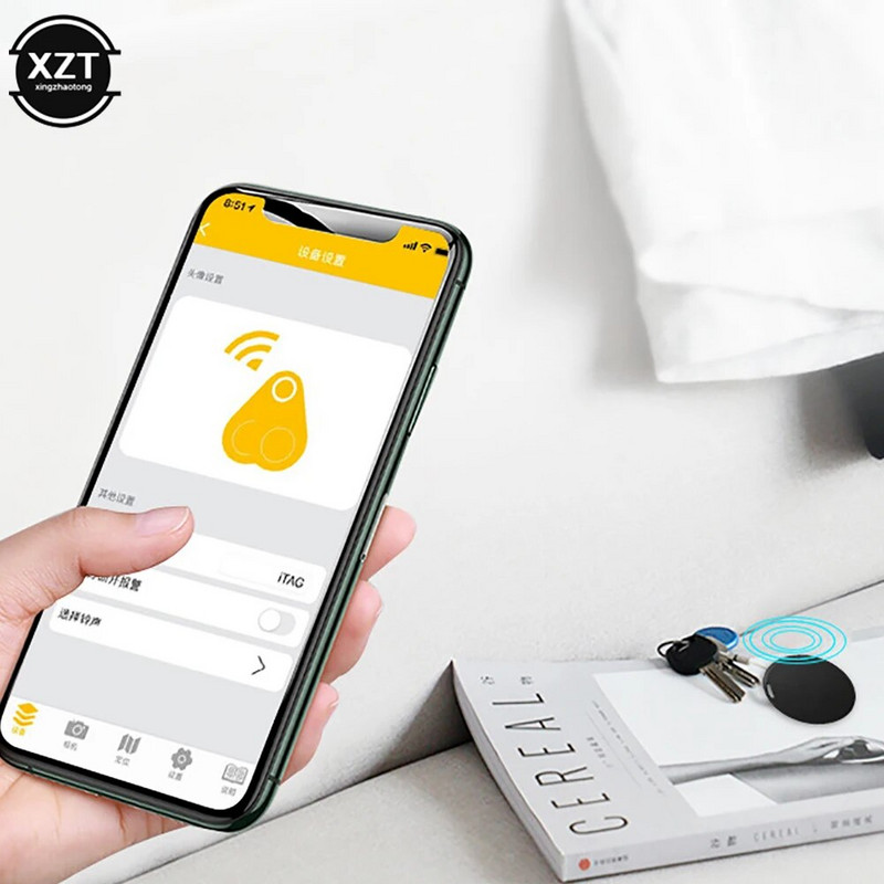 Smart Mini GPS Tracker Bluetooth 5.0 Elveszett kereső Riasztó Kisállat Gyerekek Táska Pénztárca Kulcskövetés IOS Android Smart Locatorhoz