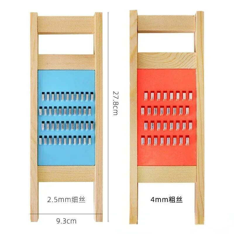 Fa Zöldségreszelő Burgonyaszeletelő Háztartási Zöldség Gyümölcs Sárgarépa Aprító Konyhai Aprító Hámozó Törőgép tartozékok