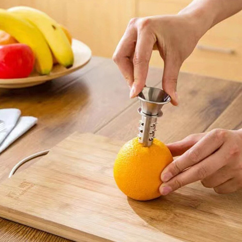 Citrinų spaustuvas Nešiojami virtuvės prietaisai Nerūdijančio plieno Citrinų sulčiaspaudė Vaisiai Įrankiai Gaminimo reikmenys Rankiniu būdu šviežios citrusinių vaisių sultys