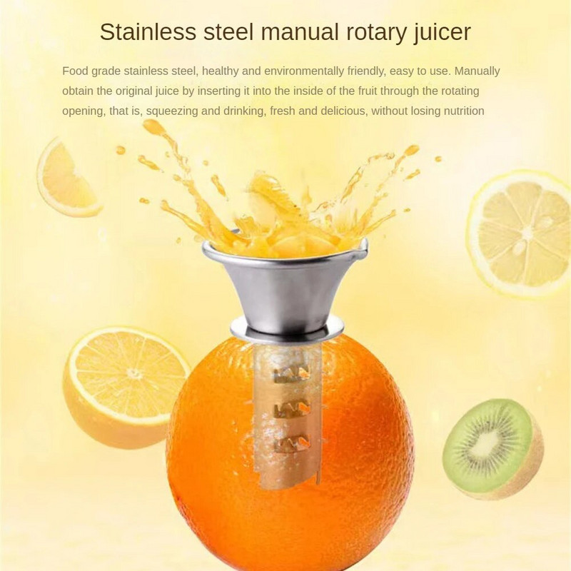 Citrinų spaustuvas Nešiojami virtuvės prietaisai Nerūdijančio plieno Citrinų sulčiaspaudė Vaisiai Įrankiai Gaminimo reikmenys Rankiniu būdu šviežios citrusinių vaisių sultys