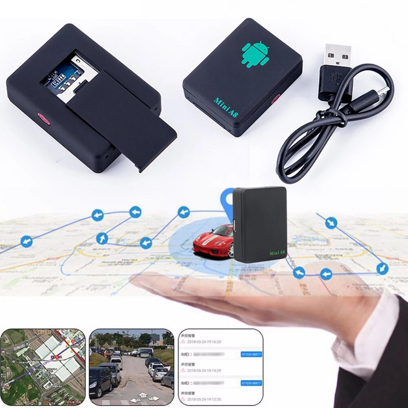 Nešiojamas GPS sekiklis Smart Mini A8 Global Locator Transporto priemonė Dviratis Automobilis GSM/GPRS/GPS Tracker Vaikų Šeimos Naminių gyvūnėlių sekimo GPS sekiklis