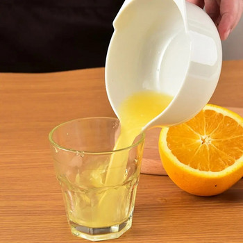Кухня Здравословна ръчна преносима пластмасова лимоноизстисквачка Преса за цитрусови плодове Портокалова сокоизстисквачка Инструмент за плодове