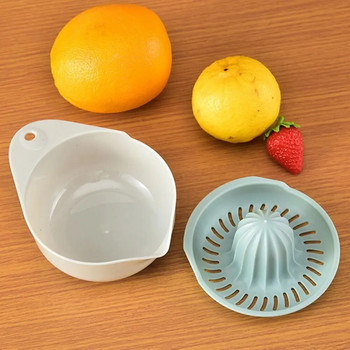 Здравословна многофункционална лесна за почистване ръчна пластмасова лимоноизстисквачка Преса за цитрусови плодове Инструмент за портокалова сокоизстисквачка