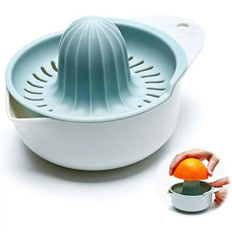 Zdrava višenamjenska ručna plastična cijedilica za limun, alat za cijeđenje citrusa, alat za voće, sokovnik za naranče, jednostavan za čišćenje