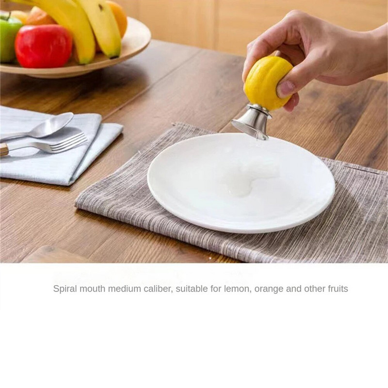 Citrinų spaustuvas Nešiojami virtuvės prietaisai Nerūdijančio plieno Citrinų sulčiaspaudė Vaisiai Įrankiai Gaminimo reikmenys Rankiniu būdu šviežios citrusinių vaisių sultys