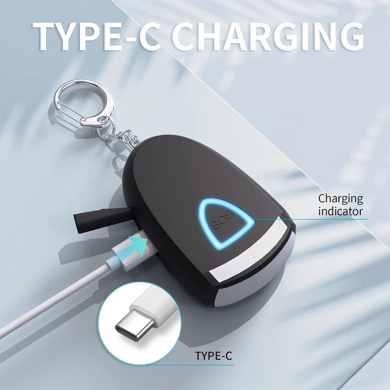 Anti Wolf önvédelmi riasztó magas tónusú hang lámpákkal Személyes biztonság Nőknek Idősek Gyerekek hívó kültéri kellékek