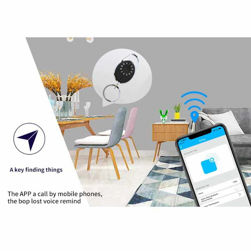 Smart Retainer Mini Gps kukkumisvastane kaotsiminek lemmikloomadele kassidele võtmed Rahakoti kott Turvaasendiseade Veekindel must