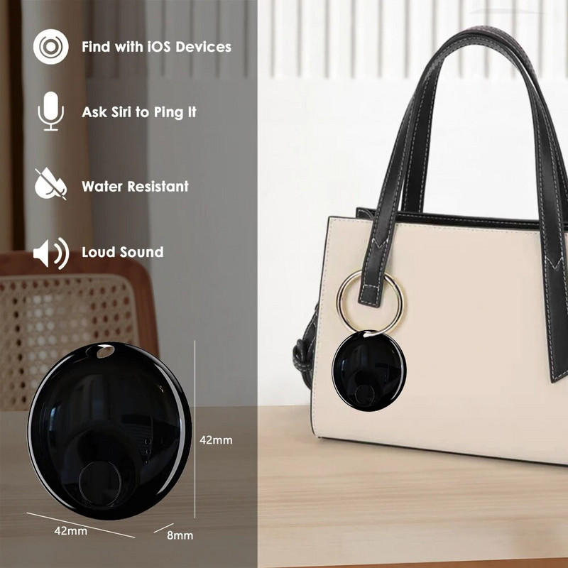 Dispozitiv de memento anti-pierderi Funcționează cu Apple Găsește-mi aplicația cheie de mașină impermeabilă Localizator pentru copii pentru animale de companie Tag pentru copii în vârstă Localizator de articole pentru animale de companie
