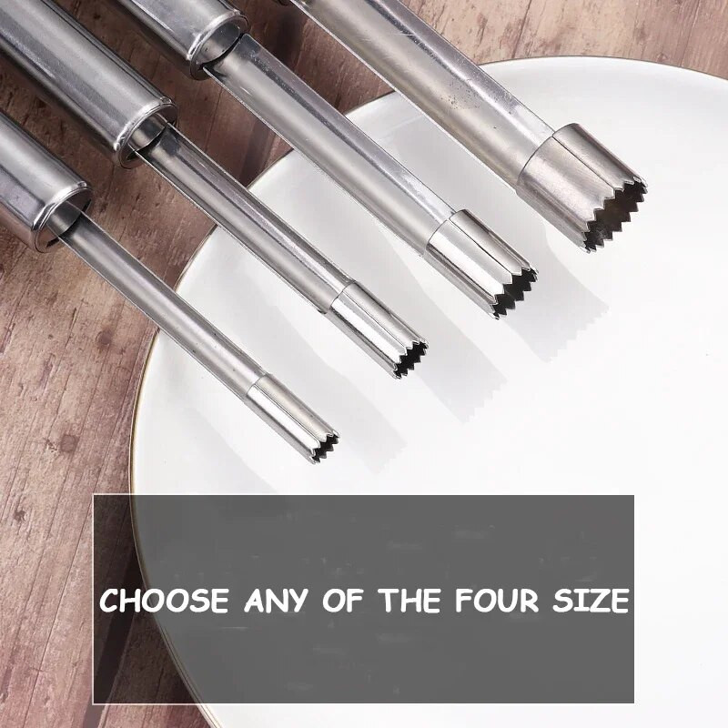 1/4 tk roostevabast terasest puuviljasüdamik, punane datli, kirss, õun, pirn, puuviljaseemne südamiku eemaldaja, viilutaja nuga puu-köögiviljatööriistad