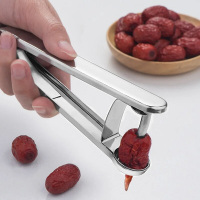 Неръждаема стомана Cherry Pitters Dates Denuclearizer Fruit Core Seed Remover Artefact Cherry Jujube Творчески домашни кухненски инструменти