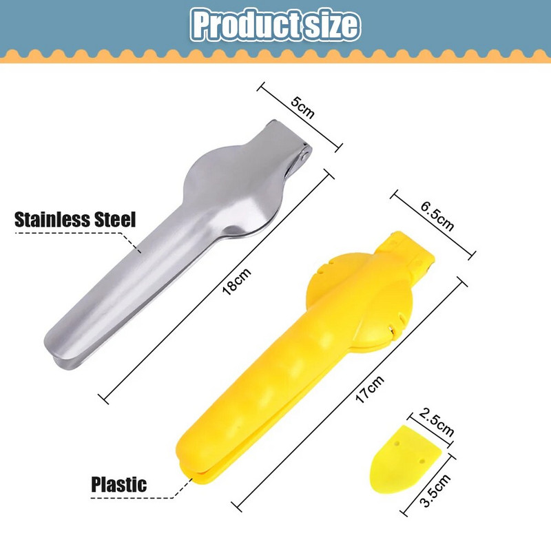 2-ühes roostevabast terasest kastanikoorijamasin Kiirklambriga pähklitangid Kaasaskantavad kastanikesta lõikurid köögividinad